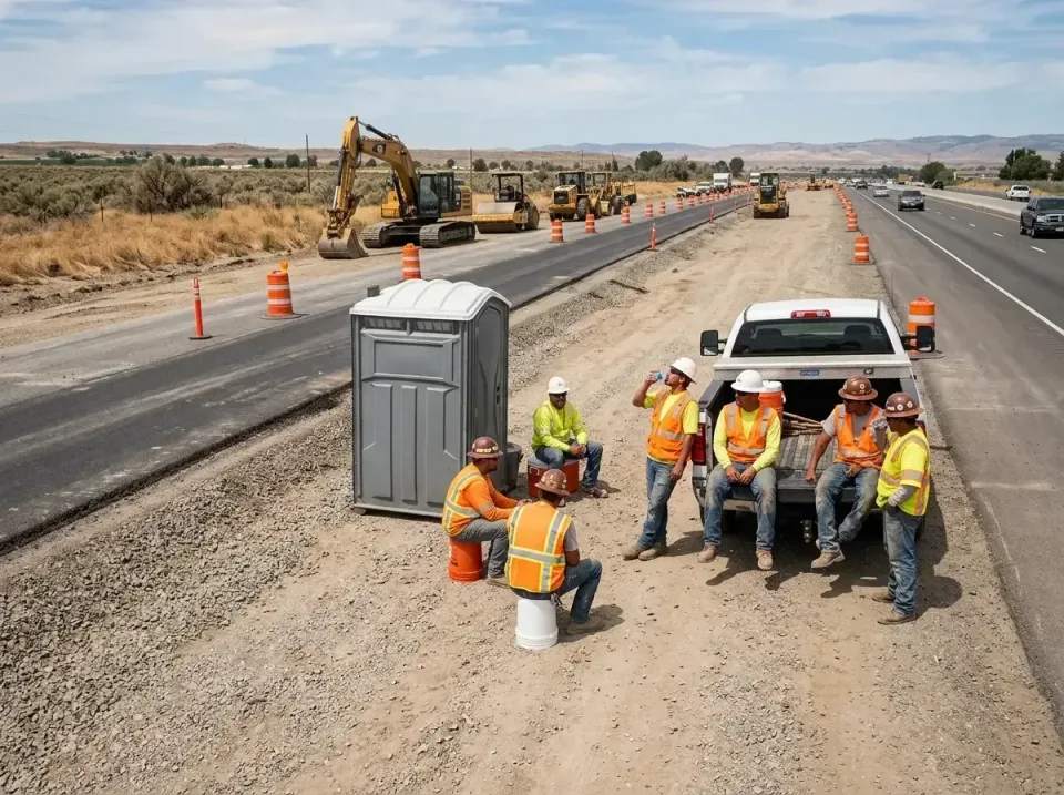 highway-road-construction-crew-007 — frequently asked questions, Porta Potty and Restroom Rentals in Stayton, OR